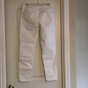 Elle White Denim Pants Size 8.